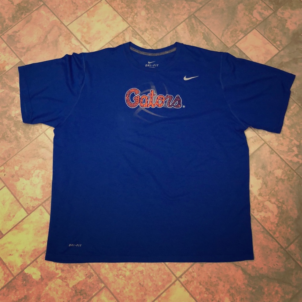 Nike DriFit Florida Gators Volleyball Blue Tee